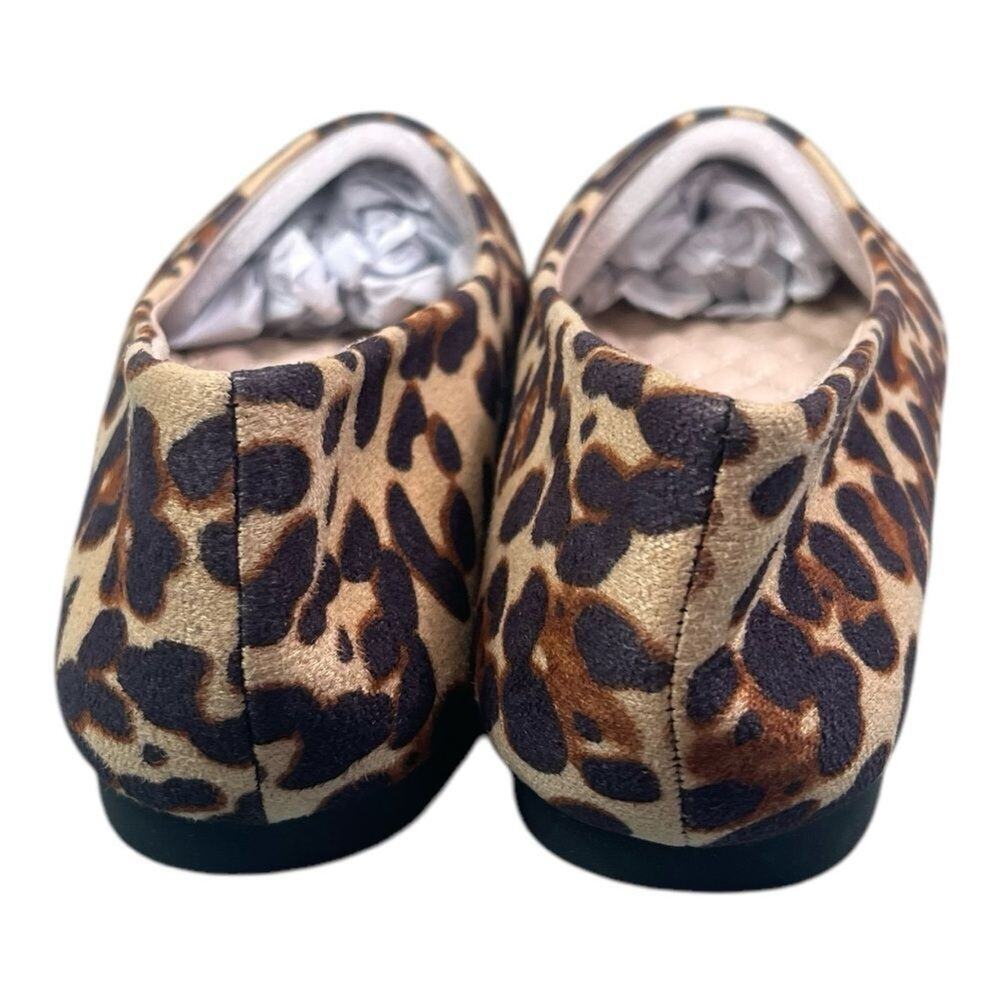 Migibili Leopard Print Pointed Toe Ballet Flats 8.5 - Picture 10 of 16